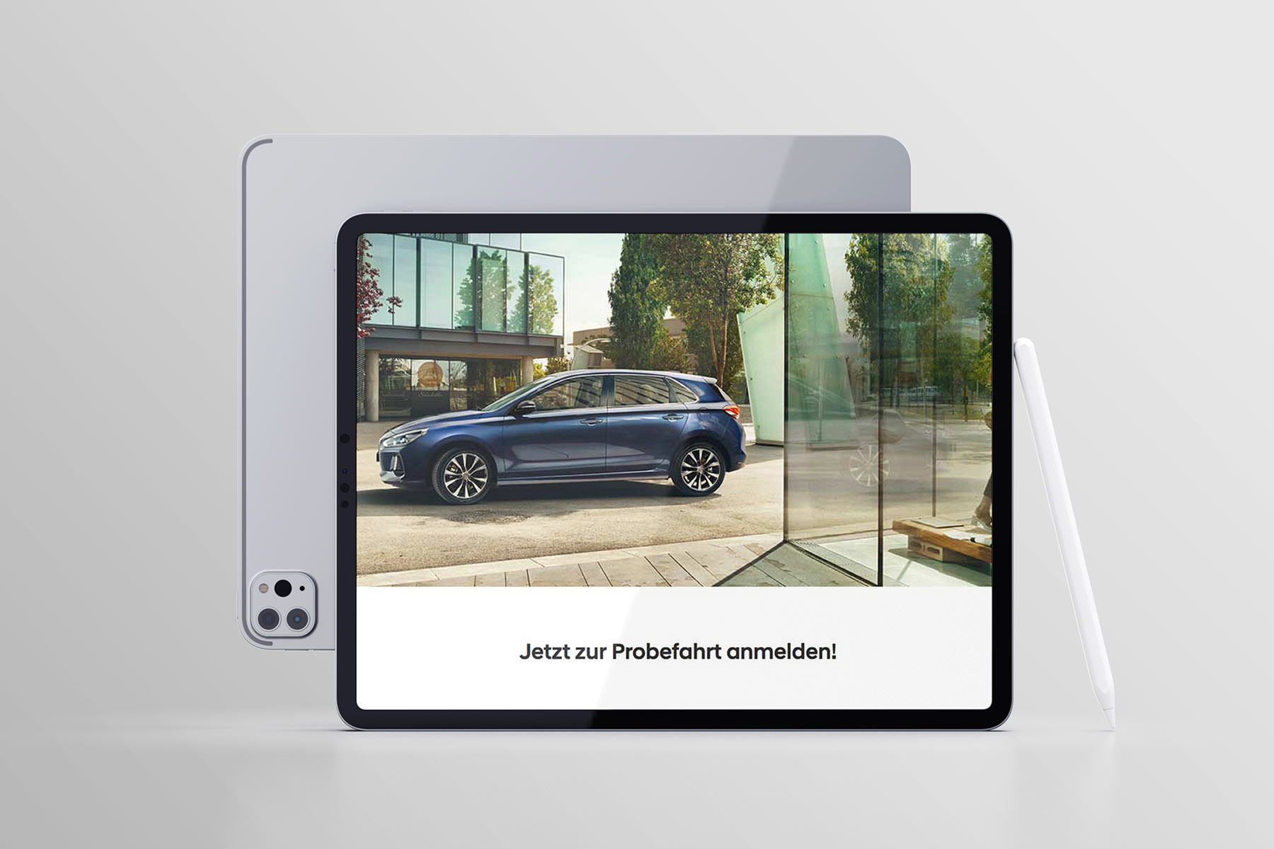iPad Pro Ansicht Landingpage Hyundai i30 2017 