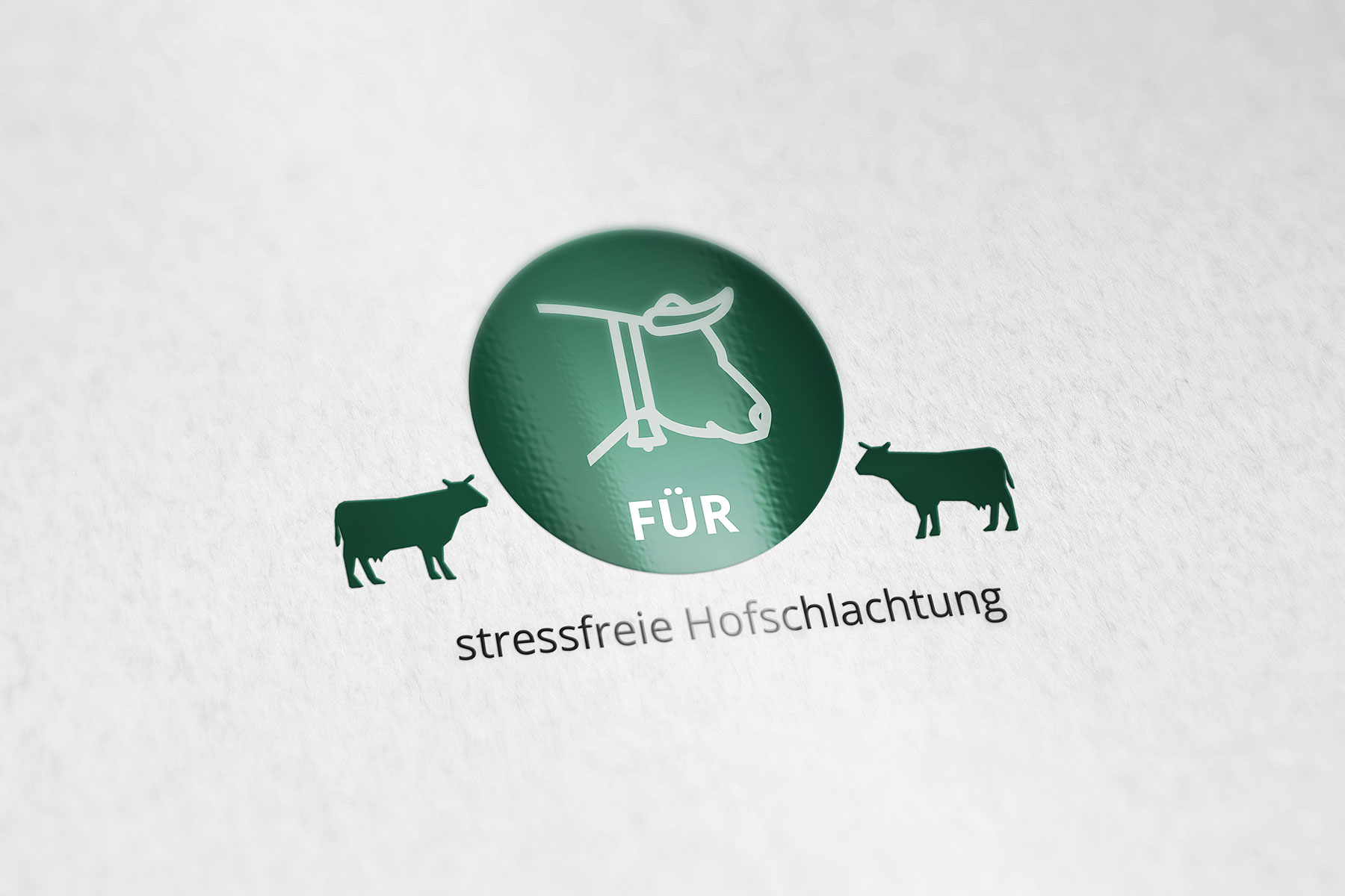Logo Entwurf Initiative für stressfreie Hofschlachtung