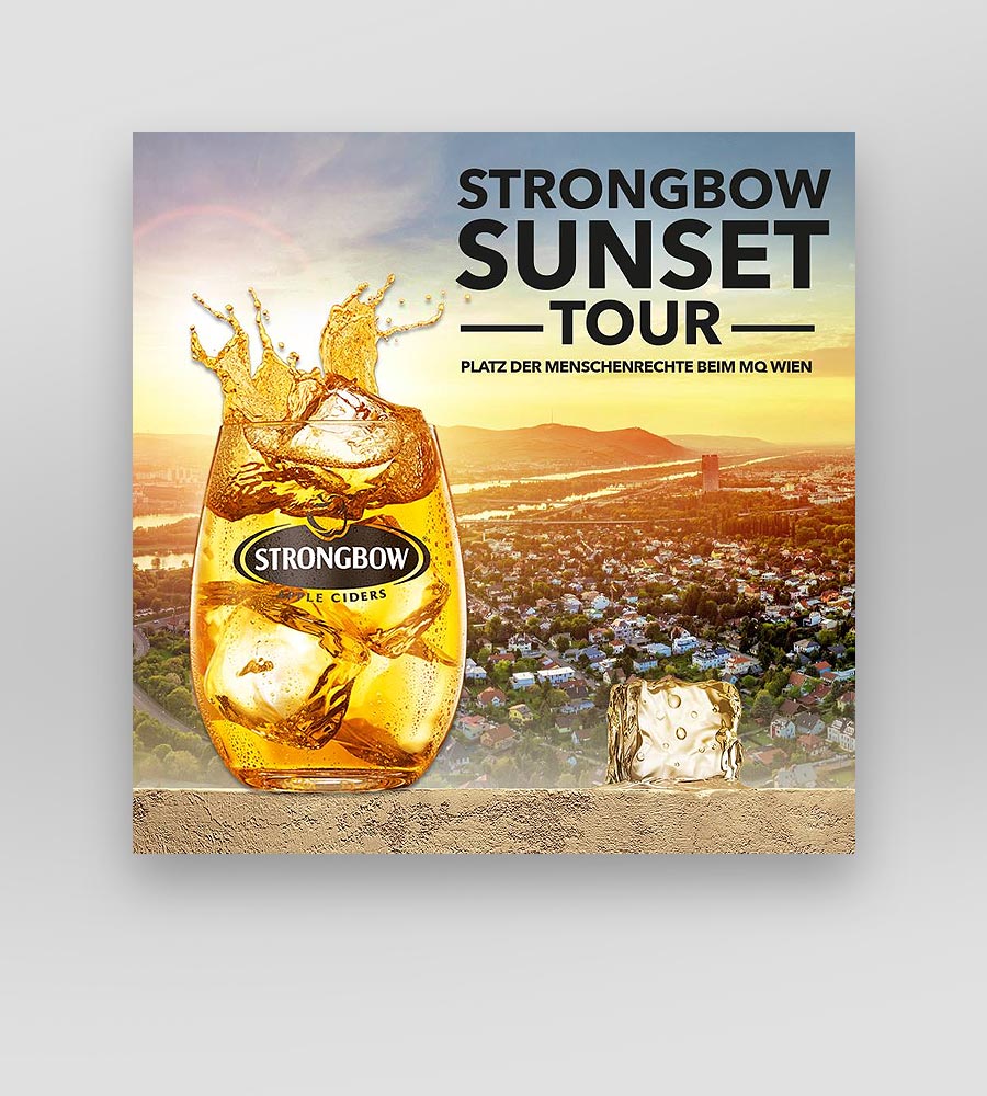 Facebook Postingbild Strongbow Sunset Tour